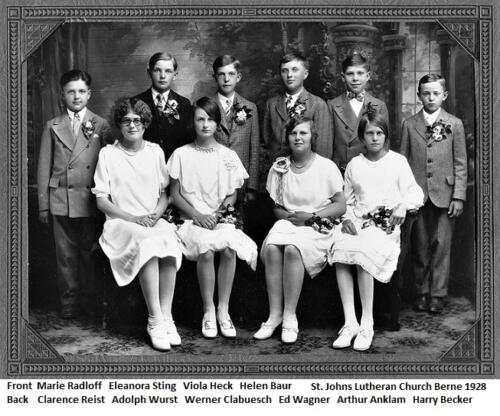 St John's Luth Conf Class 1928