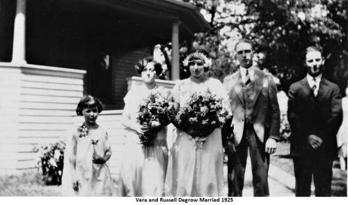 DeGrow, Vera  Russell wedding 1925